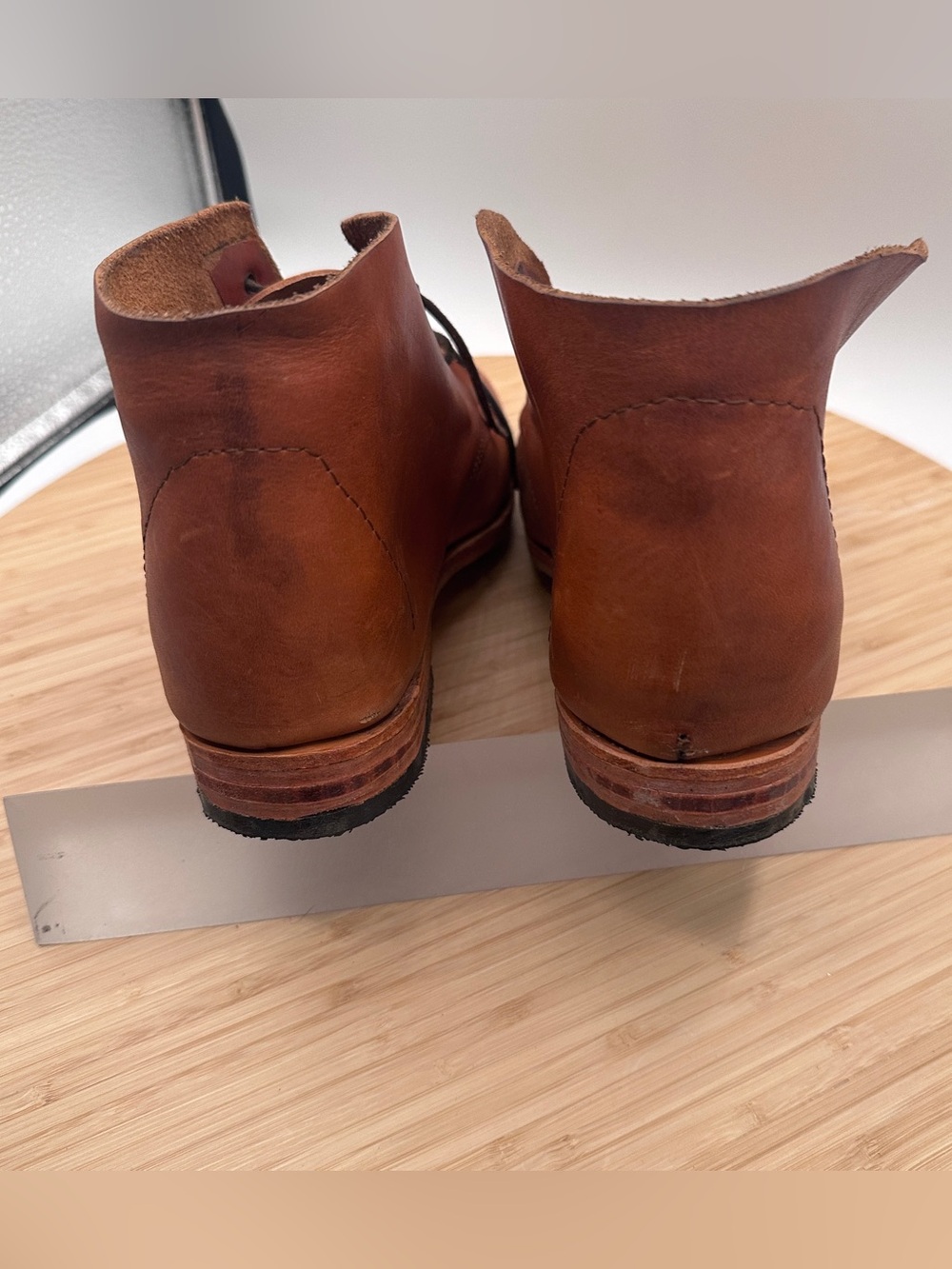Bespoke, sturdy Chukka boots Size 12 Wide. Original boots made by cobbler. - Picture 2 of 15